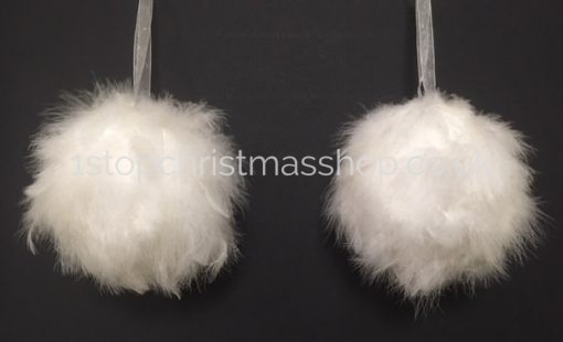 Feather Bauble - White (12cms) - Image 2