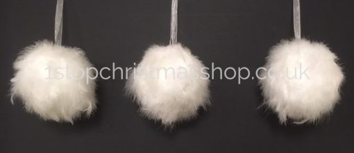 Feather Bauble - White (12cms) - Image 3