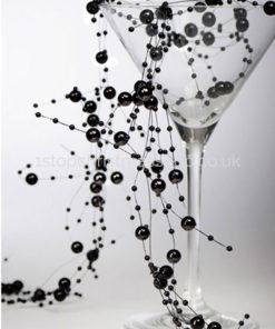 Black Bead Garland - BG-2M-B