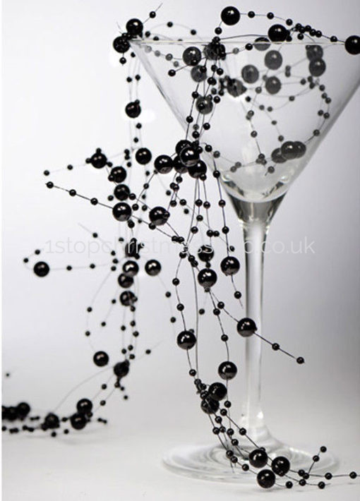 Black Bead Garland - BG-2M-B