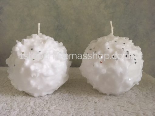 Snowball Candles - With Gold Star Sprinkles - SBC001-G - Image 4