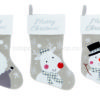 Christmas Stocking Trio Multibuy - Santa + Snowman + Reindeer