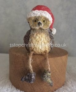 Santa Owl Shelf Sitter - 65523-A