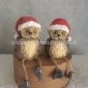 Santa Owl - Shelf Sitters - 65523-A+B