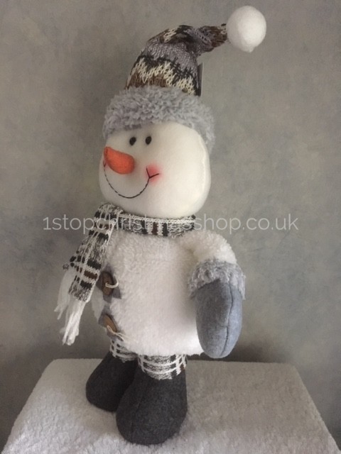 Plush standing snowman outlet