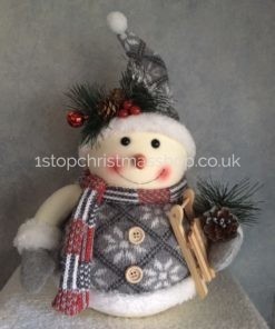 Plush Snowman Christmas Figurine - XM3004