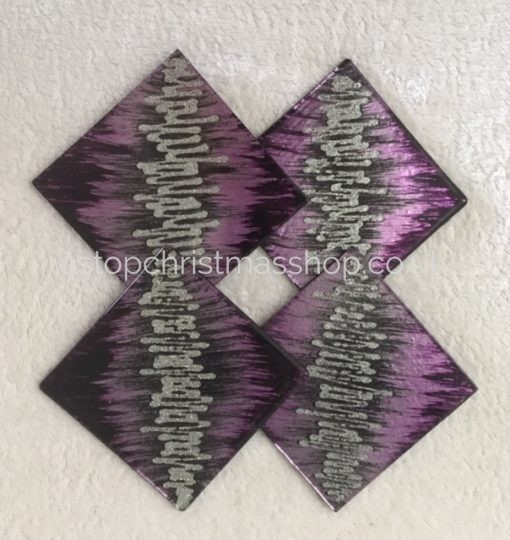 Shudehill - Agate Collection - Set of 4 Glass Coasters - JD275359-P