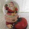 Merry Christmas Santa / Father Christmas in Boot Snow Globe - Glass Waterball XM3983