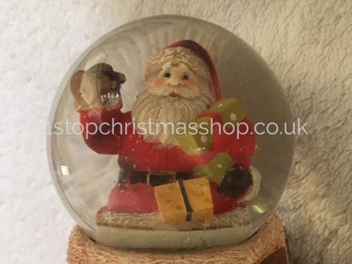 Merry Christmas Santa / Father Christmas in Boot Snow Globe - Glass Waterball XM3983 - Image 3
