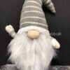 Sitting Plush Nordic Santa Gonk Scandi Christmas Decoration 52cm Norbert – Grey & White