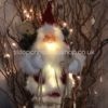 Light-Up Nordic Santa/Father Christmas & Bear 30cm Standing Plush Decorative Figurine