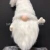 Standing Plush Nordic Santa Gonk Scandi Christmas Decoration 53cm Albert - White