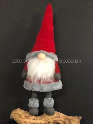 Standing Plush Nordic Santa Gonk Bobbin Wobbly Christmas Decoration 45cm - Wibbly Bert