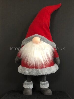 Standing Plush Nordic Santa Gonk Bobbin Wobbly Christmas Decoration 60cm - Wobbly Bert