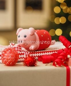 Festive Pig In Blanket Squeaky Latex PlayPal Dog Toy - Zoon