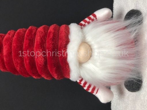 Sitting Plush Nordic Santa Gonk Scandi Christmas Decoration 38cm GrooviKert – Red - Image 2
