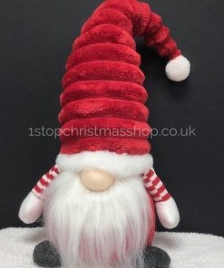 Sitting Plush Nordic Santa Gonk Scandi Christmas Decoration 38cm GrooviKert – Red