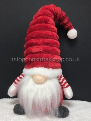 Sitting Plush Nordic Santa Gonk Scandi Christmas Decoration 38cm GrooviKert – Red