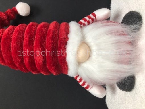 Sitting Plush Nordic Santa Gonk Scandi Christmas Decoration 38cm GrooviKert – Red - Image 4