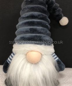Sitting Plush Nordic Santa Gonk Scandi Christmas Decoration 38cm GrooviKert - Petrol Blue