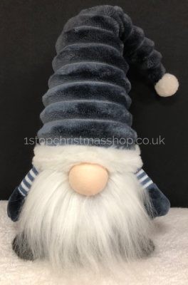 Sitting Plush Nordic Santa Gonk Scandi Christmas Decoration 38cm GrooviKert - Petrol Blue